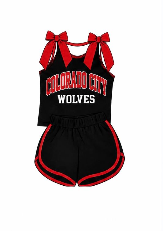 custom moq 5 mix size KYBS0805 Black and red outfit