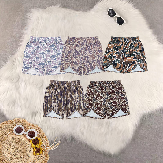 RTS NO MOQ SS0363 SS0362 SS0355 Adult Girls Camouflage Sports Shorts