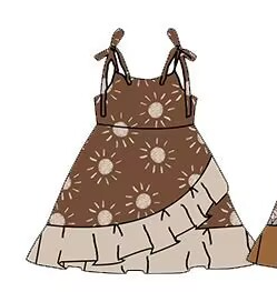 Custom moq 5 each style eta 6-7weeks baby girl clothes sleeveless dress 6-25.8.29