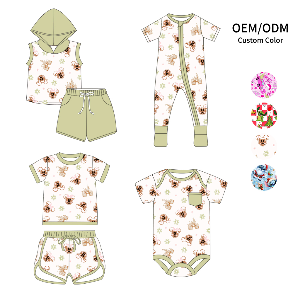 Custom moq 5 each style eta 6-7weeks baby girl clothes short sleeve shorts sets and sets 2 and romper 1 and romper 2-25.7.14