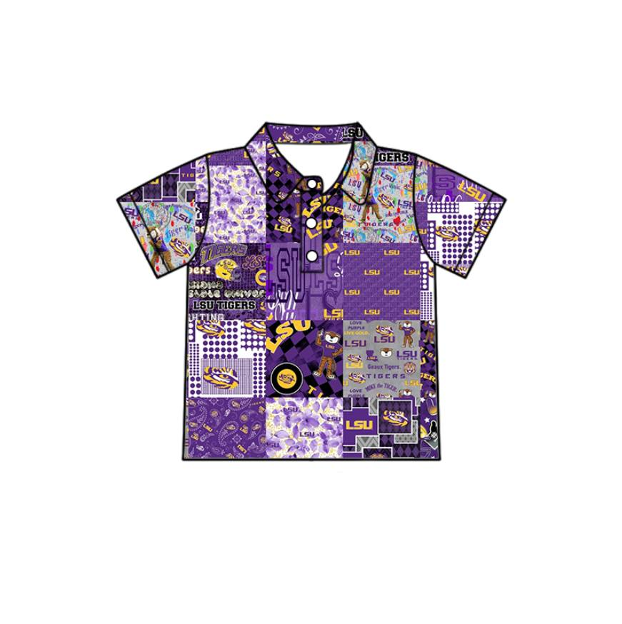 Custom moq 5 mix size milk silk summer teams baby girls clothes team purple sleeveless dress and top-25.7.12