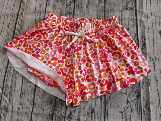 Custom moq 3 eta 6-7weeks baby kids clothes girls leopard skirt shorts-25.5.27