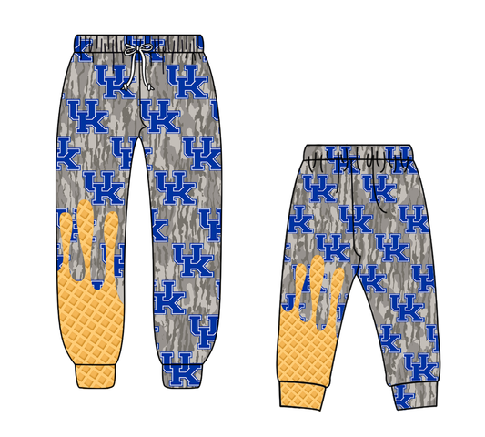 Custom moq 5 mix size milk silk summer teams baby boy clothes camouflage long pants and adult pants-25.8.26