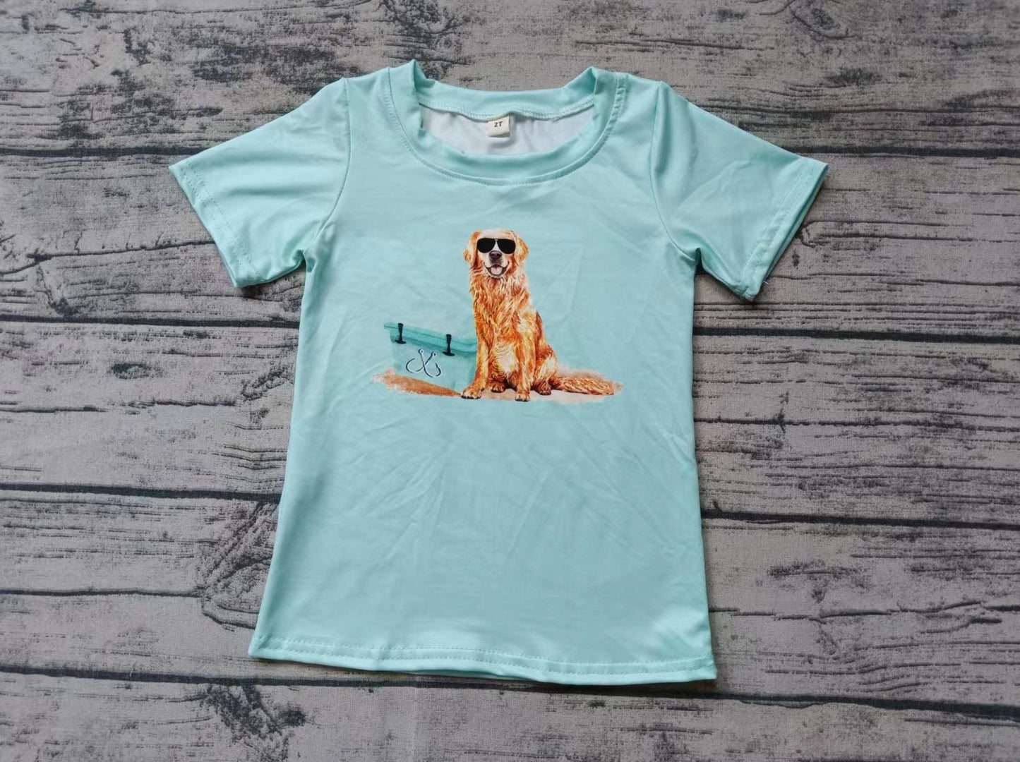 custom moq 5 eta 4-6weeks mix size baby boys clothes dog short sleeve Top