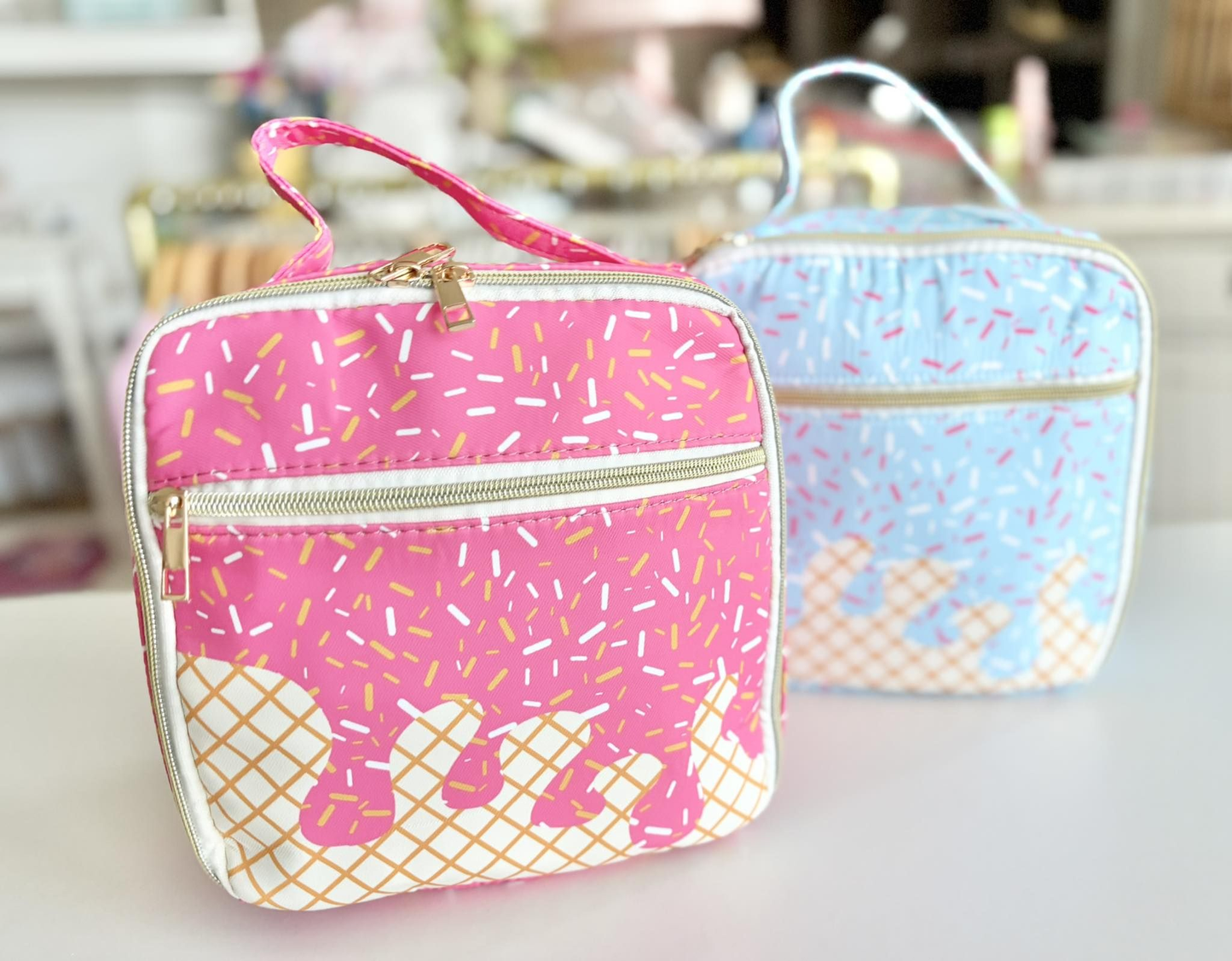 RTS NO MOQ Sibling baby kids clothes team ice cream summer kids lunch boxes