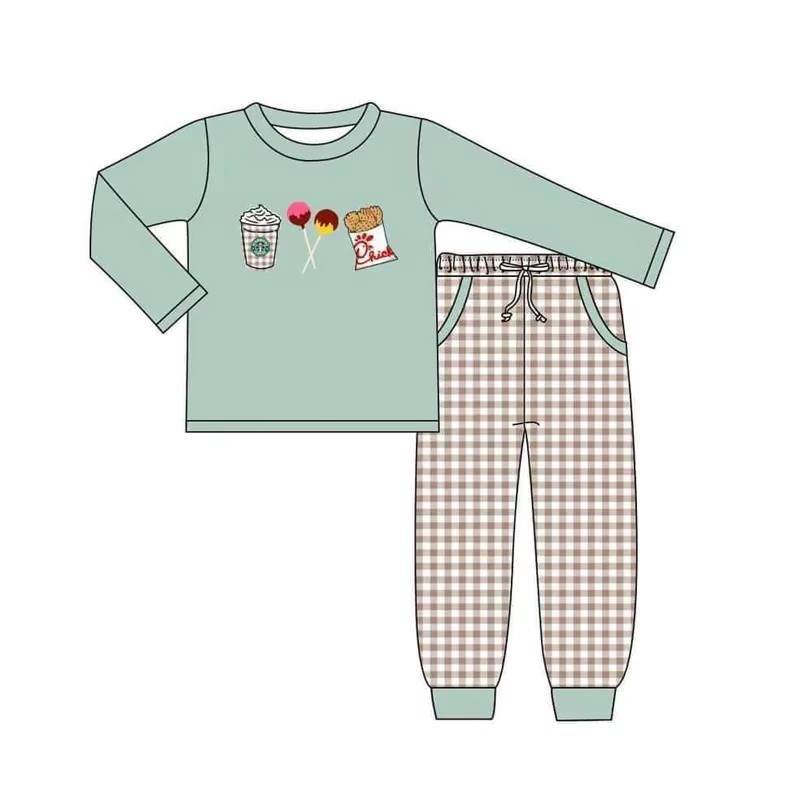 Custom moq 5 each style eta 6-7weeks baby girl clothes long sleeve pants sets 2 and romper 2-25.7.29