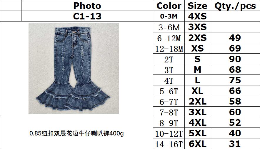 RTS NO MOQ ETA 5/7days arrived C1-13  blue bell  jeans