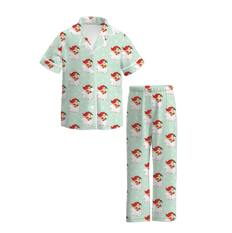 Custom moq 3 eta 7/8week moq 5 eta /4/5week baby girl clothes Christmas short Sleeve pants sets
