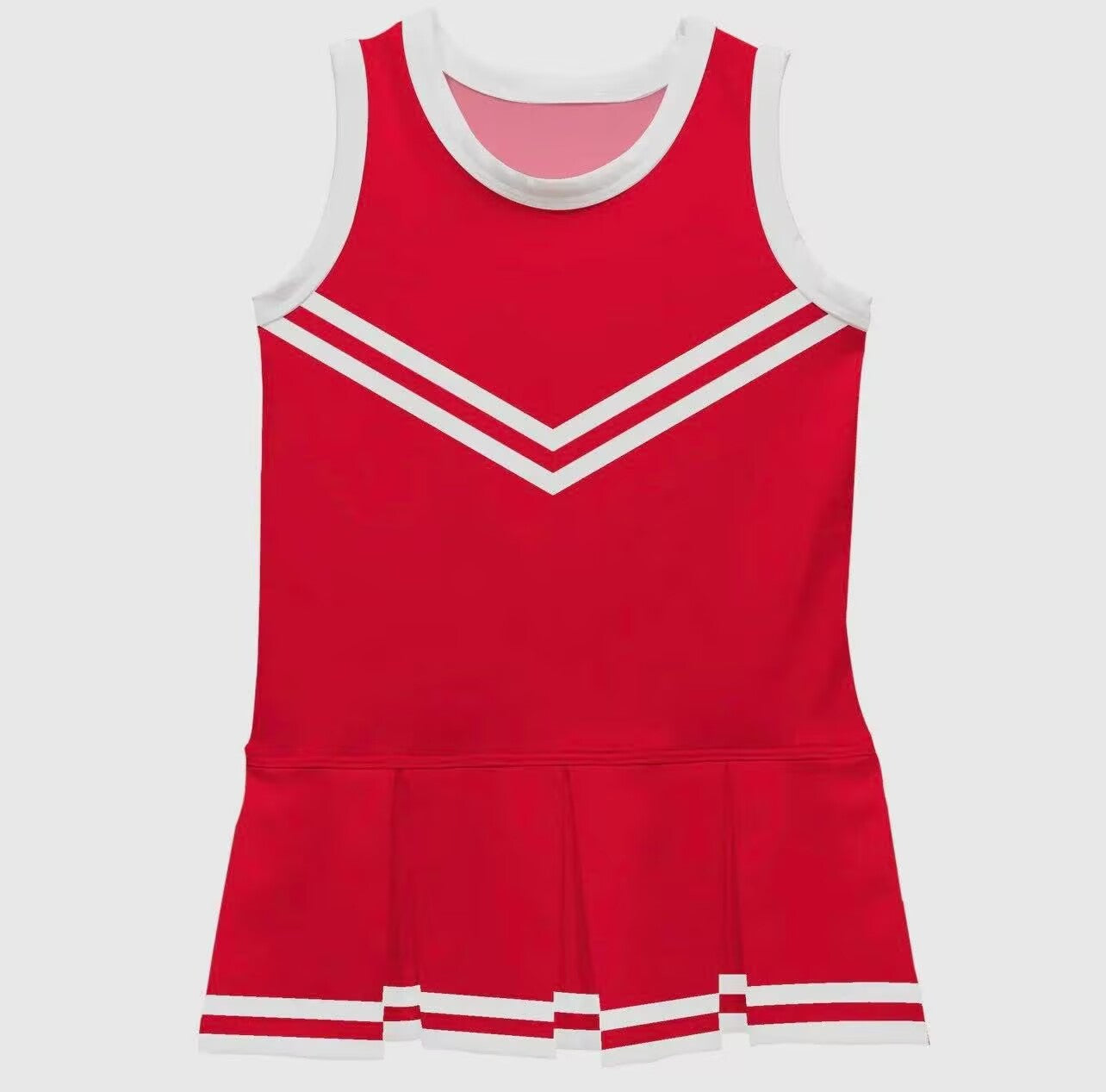 Custom moq 5 each style eta 6-7weeks baby girl clothes team red sleeveless dress-25.9.4