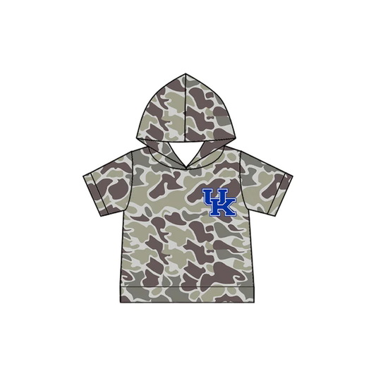 Custom moq 5 each style eta 6-7weeks baby girl clothes team camouflage hooded short sleeve top and long sleeve top-25.7.23
