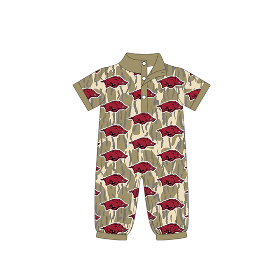 Custom moq 5 mix size milk silk baby boy clothes team summer camouflage short sleeve romper-25.11.22