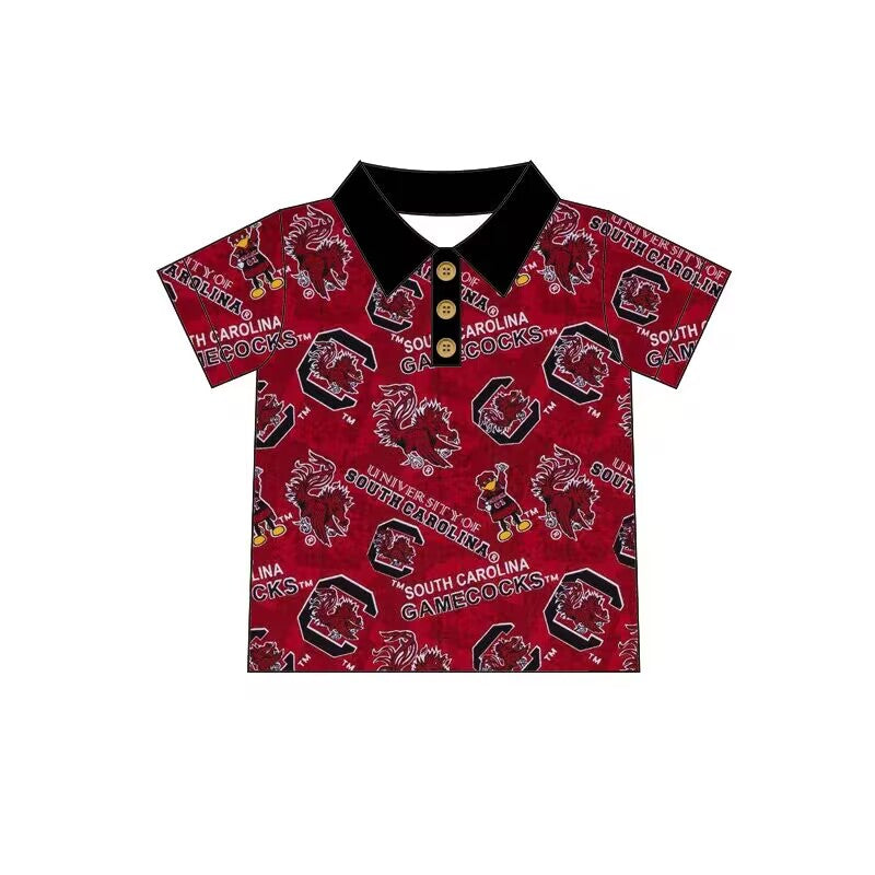 university of southcarolina Baby boys clothes team brick red summer tshirt