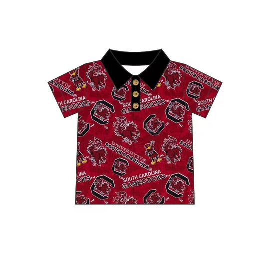 university of southcarolina Baby boys clothes team brick red summer tshirt