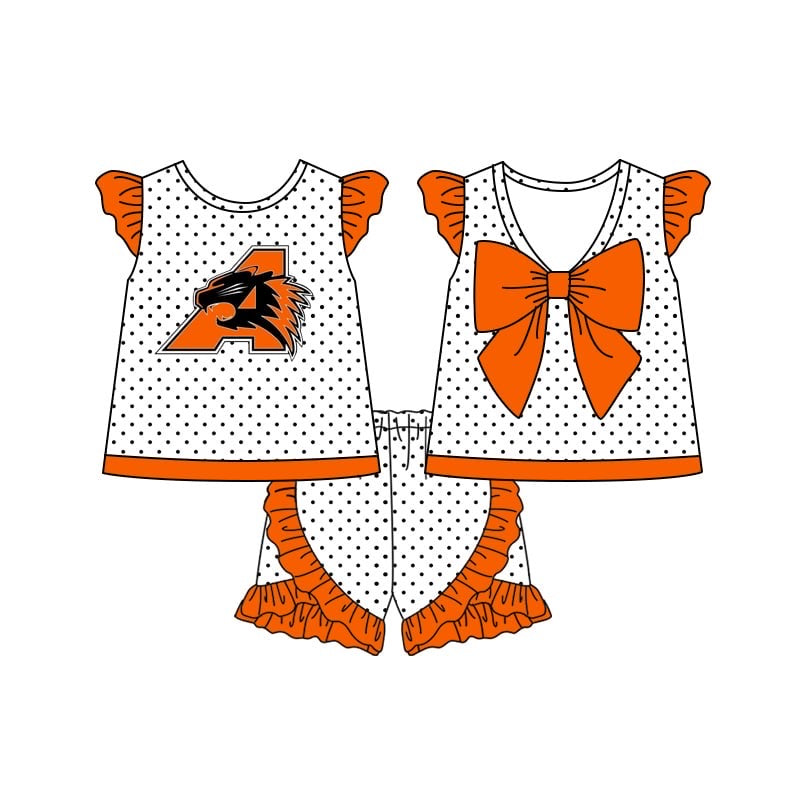 Deadline: May 10custom no moq eta 5-6week AAorange summer girls sets