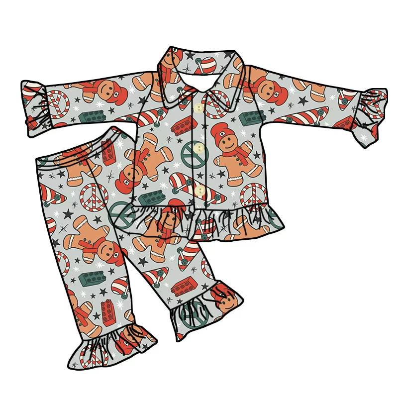 Custom moq 5 each style eta 6-7weeks bab girl clothes long sleeve pants sets 4-25.8.2