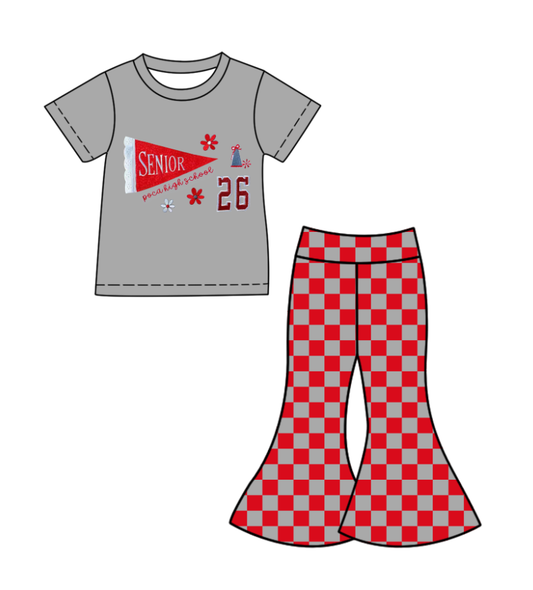 Custom moq 5 mix size eta 6-8weeks milk silk summer teams red baby girl clothes short sleeve pants sets-25.10.27