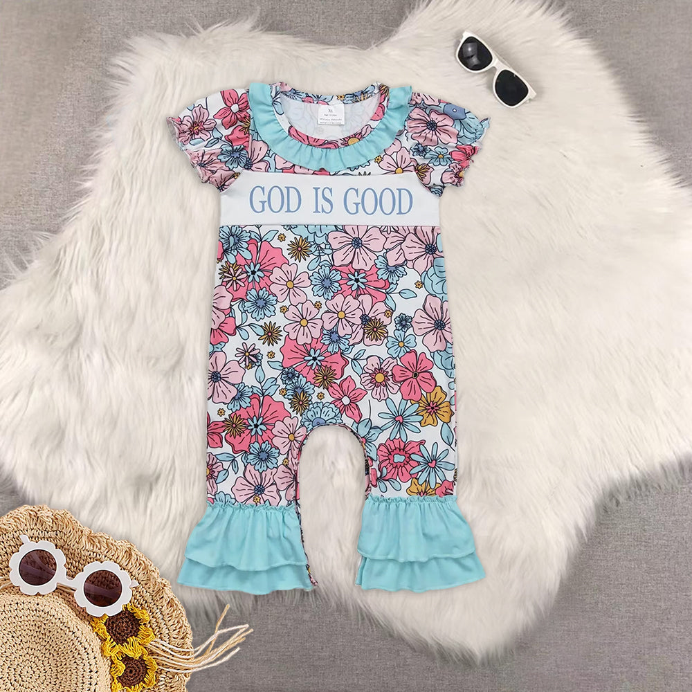 RTS NO MOQ Boys and Girls Sky Blue Short Sleeve Pants Set & Climbing Suit & Short Sleeve Dress