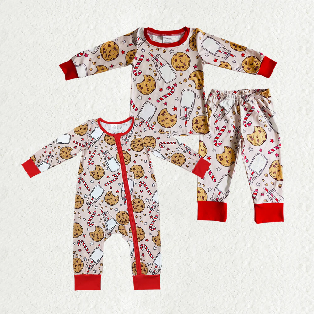 RTS NO MOQ Sibling Baby boy clothes Christmas long-sleeved trousers suit & rompers