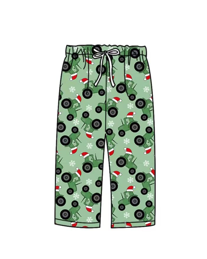 Custom Christmas Tractor summer Adult trousers