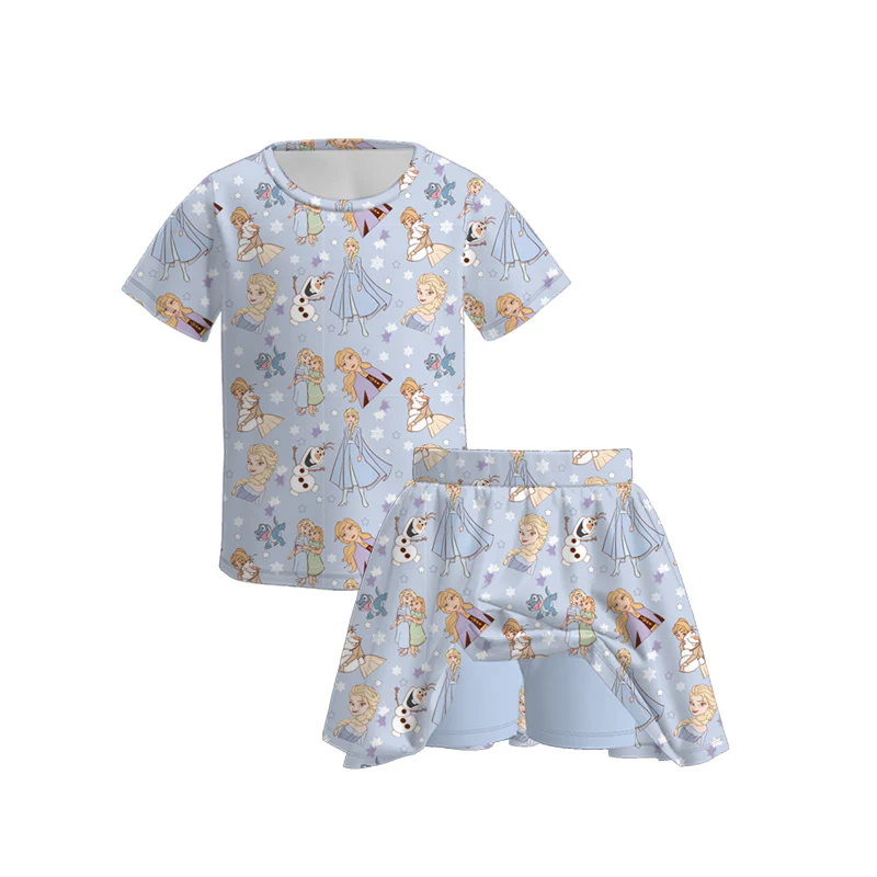 Custom moq 5 each style eta 6-7weeks baby girl short sleeve shorts set and pants sets and top and adult top