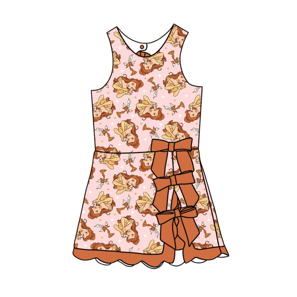 Custom moq 5 mix size milk silk baby girl clothes Summer clothes cute dress Summer dresses skirt