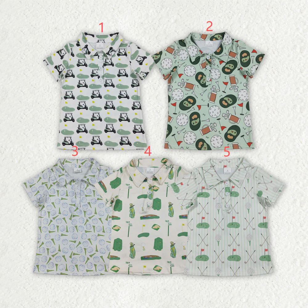 RTS NO MOQ Sibling baby boys clothes summer Short-Sleeve Tops
