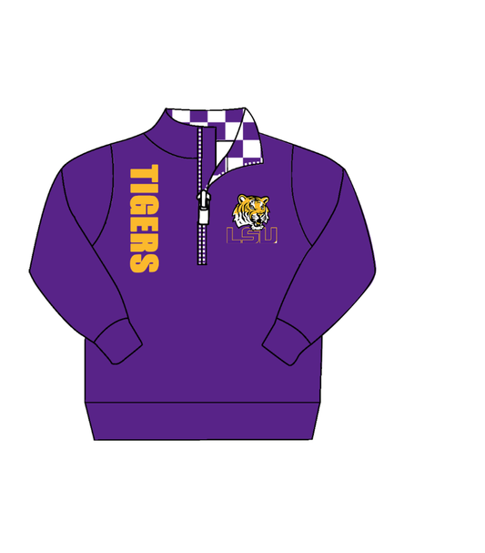 Custom moq 5 mix size milk silk summer teams baby boy clothes purple long sleeve top-25.9.10