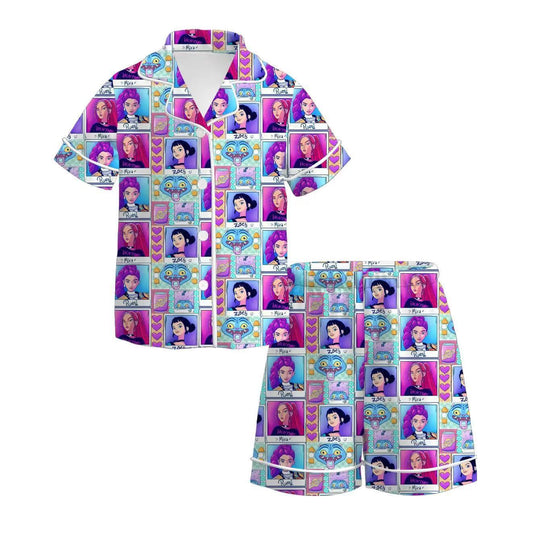 Custom moq 5 mix size milk silk baby girl clothes short sleeve shorts sets