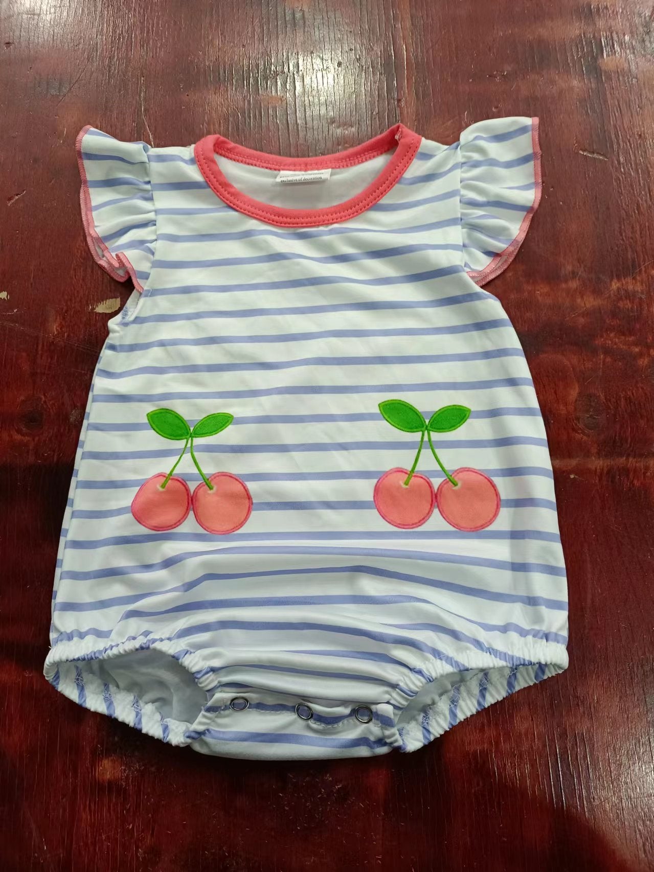 Summer Girls Romper Suit Cherry
