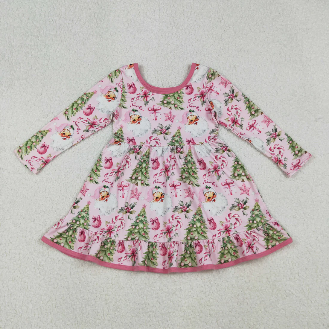 12/18m-7/8t RTS Sibling baby girls clothes Christmas long sleeve dresses
