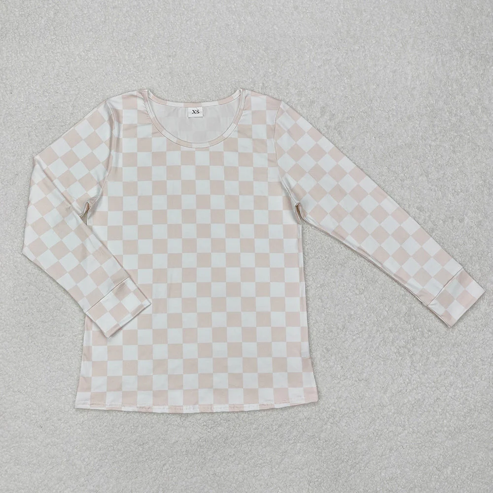 RTS NO MOQ Sibling adult clothes Festival Bow long sleeve tops