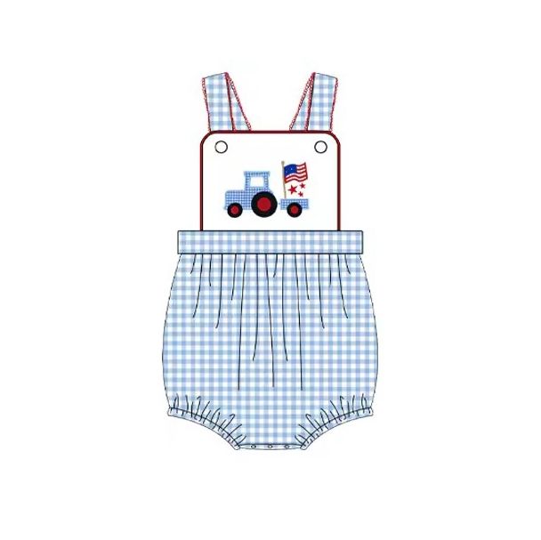 Deadline: May 29 Summer boy flag five-pointed star summer romper