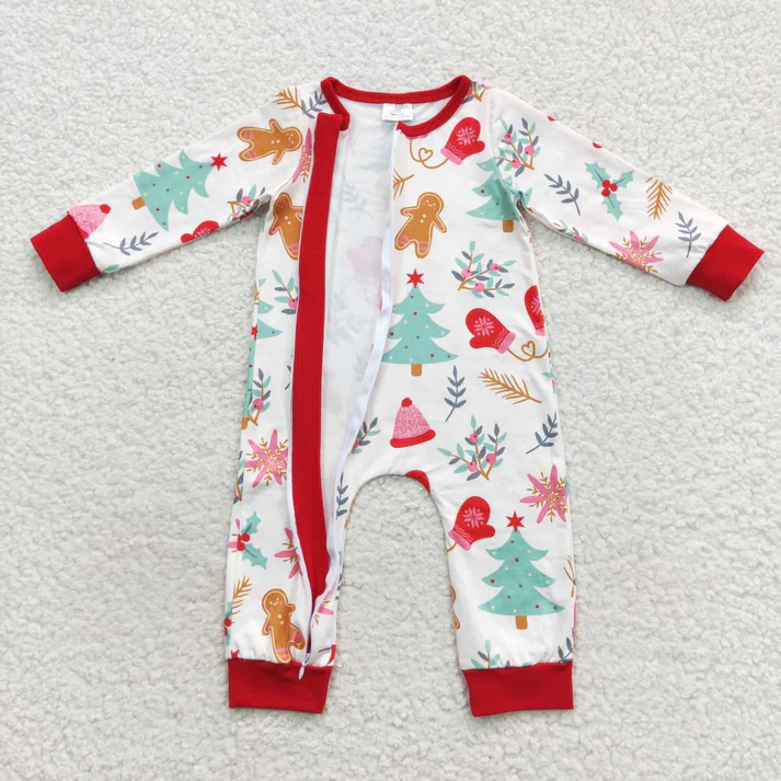 RTS NO MOQ Sibling Baby girls clothes Christmas long-sleeved trousers suit & rompers