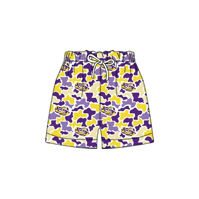 custom moq 5 mix size ATL062503 Adult And Kids Camo Summer Team Shorts Casual Boys Bottoms
