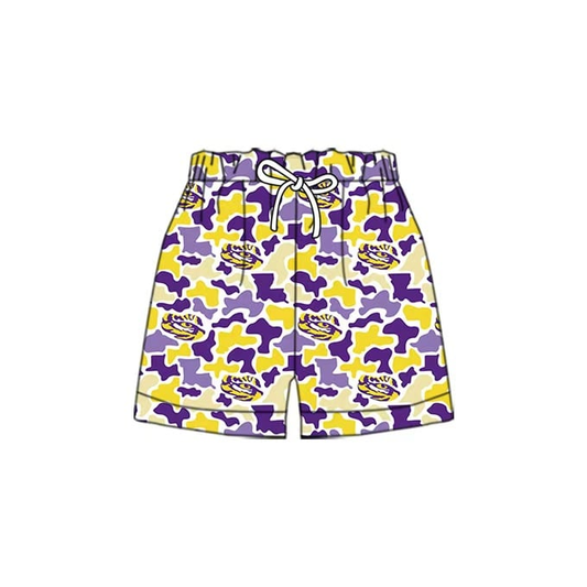 custom moq 5 mix size ATL062503 Adult And Kids Camo Summer Team Shorts Casual Boys Bottoms