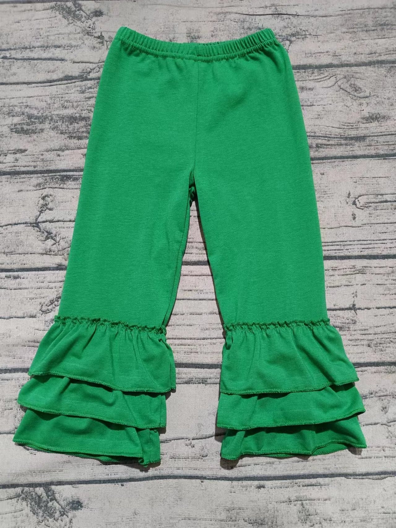 Custom moq 3 eta 6-7weeks baby girl clothes green lace long Pants