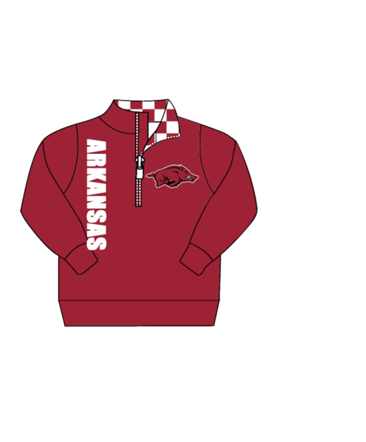 Custom moq 5 mix size milk silk summer teams baby boy clothes brick red long sleeve top-25.9.10