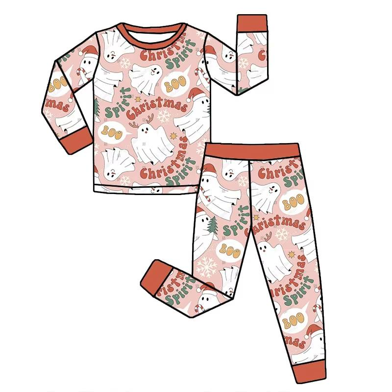 Custom moq 5 each style eta 6-7weeks baby boy clothes Christmas long sleeve pants sets -25.8.9