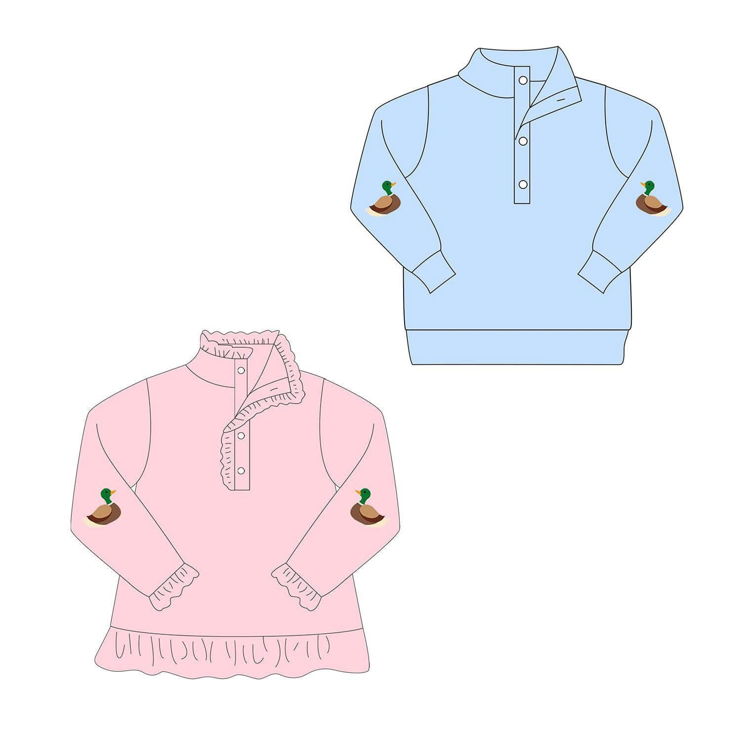 Custom moq 5 each style eta 6-7weeks baby boy clothes duck long sleeve tops-25.7.28