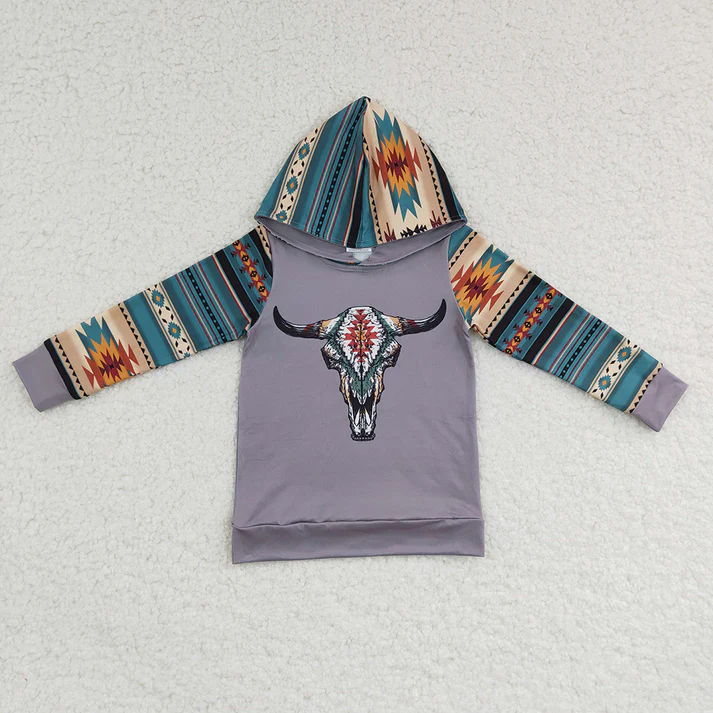 RTS NO MOQ Sibling baby girl boy clothes hooded long-sleeved tops