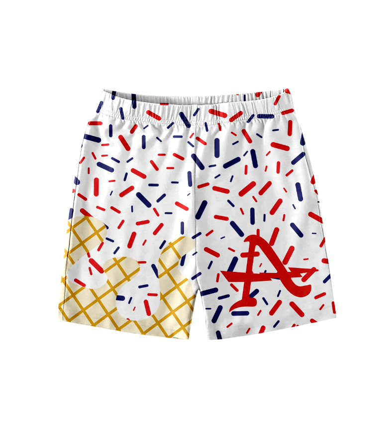 custom moq 3 eta 6-8weeks baby boys clothes team colors summer shorts