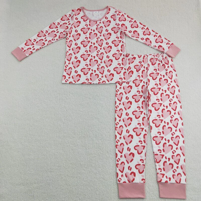 RTS NO MOQ Sibling baby girl clothes leopard long-sleeved pants suits and adult sets