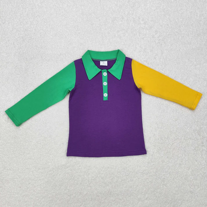 RTS NO MOQ Sibling baby girl boy clothes camouflage long-sleeved tops