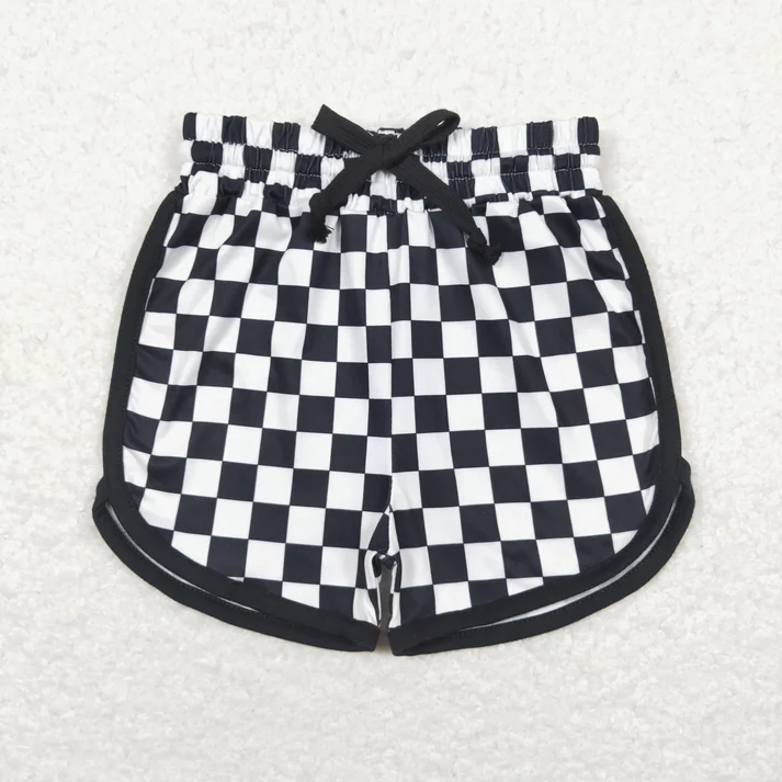 RTS NO MOQ Sibling Baby girls clothes Summer plaid Shorts