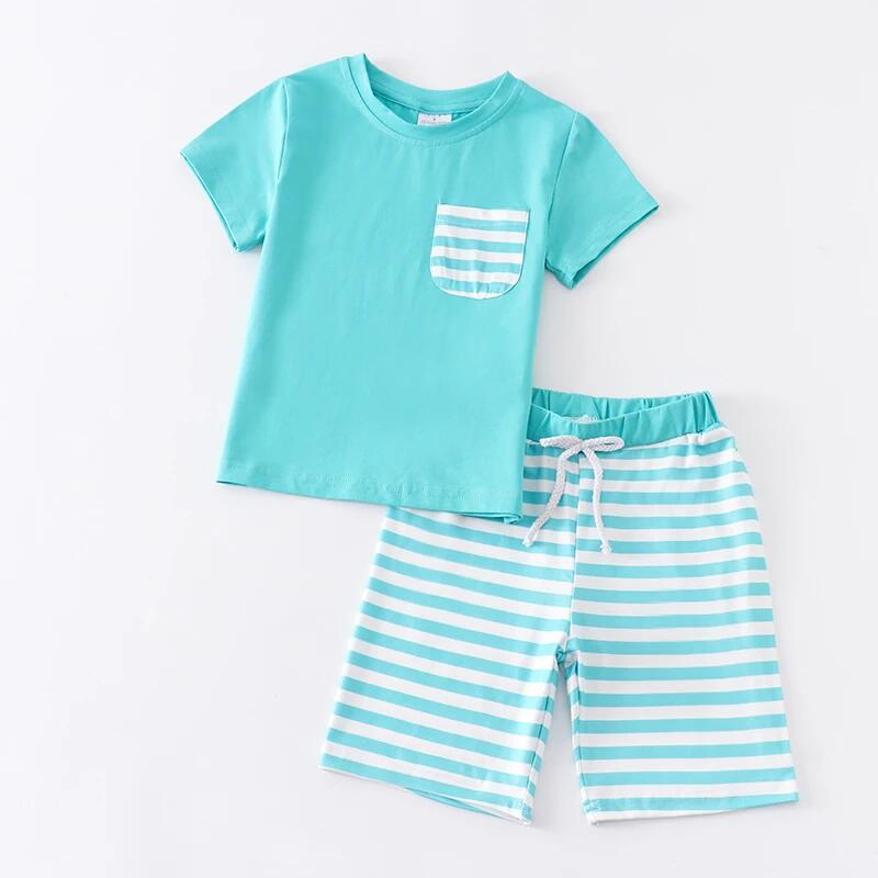 baby boy clothes light green striped toddler boys summer outfit