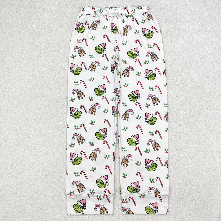 RTS NO MOQ Sibling adult clothes Christmas cartoon adult long pants