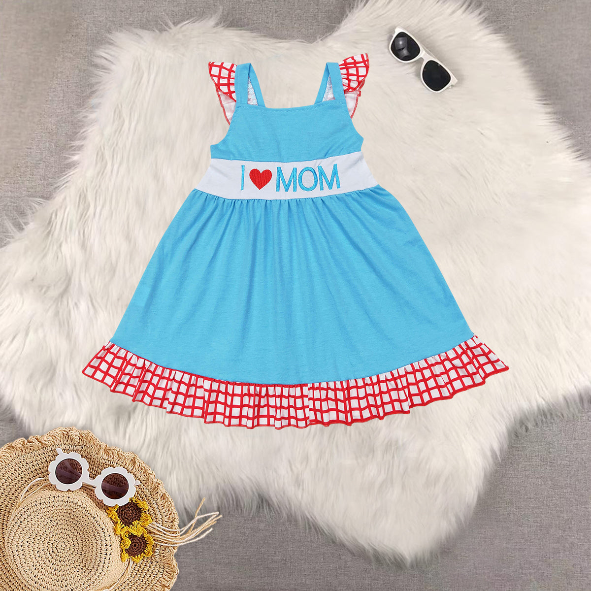 RTS Boys and girls Embroidered Short Sleeve dress rompers