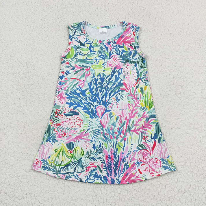 RTS NO MOQ Baby Girl Clothes Short-sleeved dress