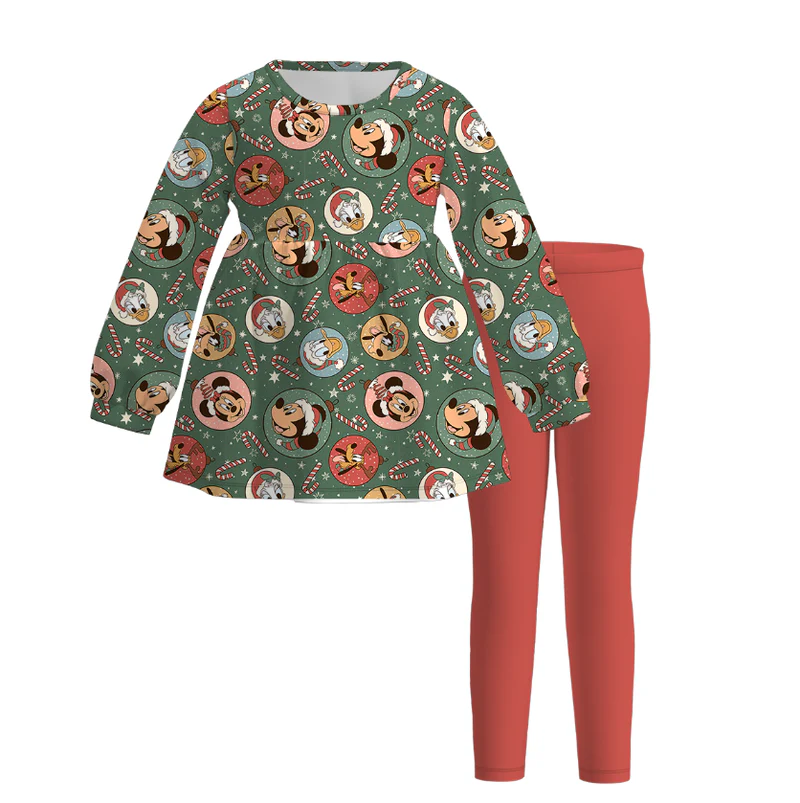 Custom moq 5 each style eta 6-7weeks baby girl clothes long sleeve pants sets 1 and sets 4-25.7.14