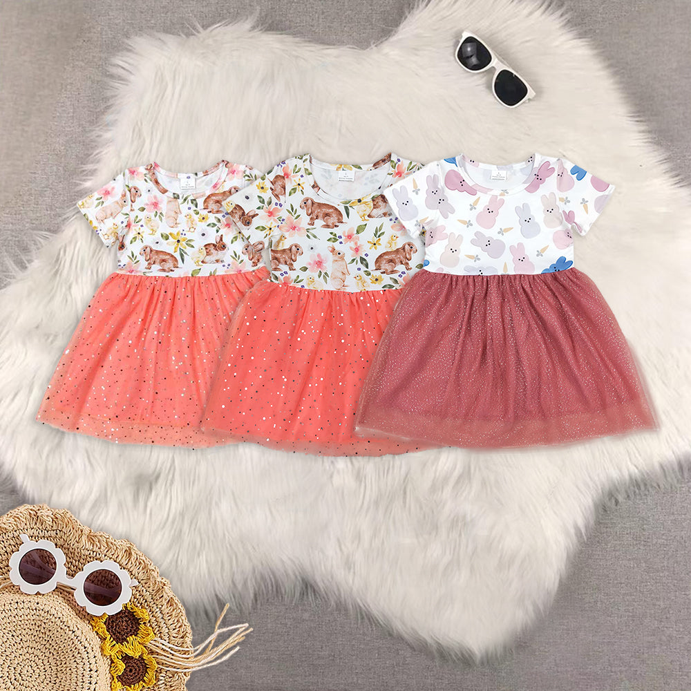 RTS baby girls clothes short Sleeve dress